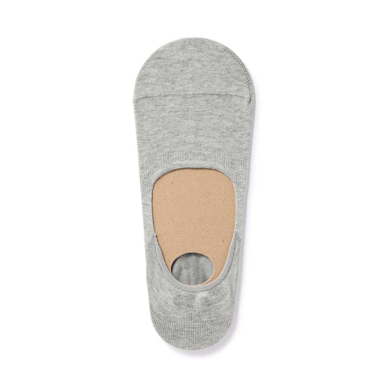 

Тонкий чехол на ногу с противоскользящим каблуком (мужской) MUJI, серый
