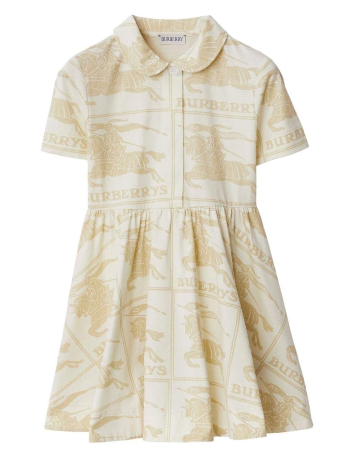 

Burberry Kids платье с логотипом, нейтральный цвет