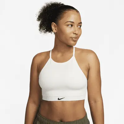 

Футболка Nike Indy Seamless Ribbed, цвет Sail/White