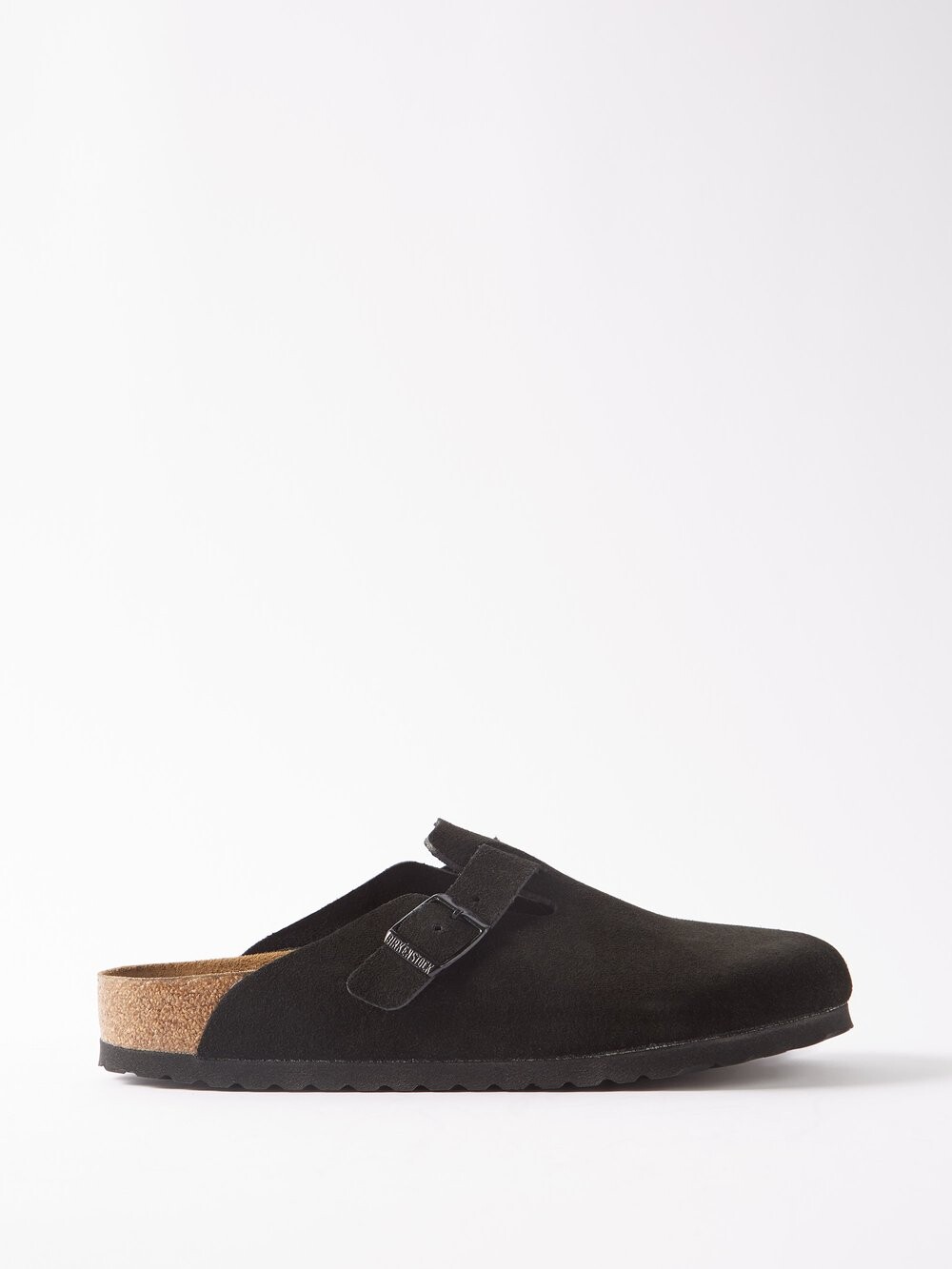 

Замшевые сабо boston с пряжками Birkenstock, черный