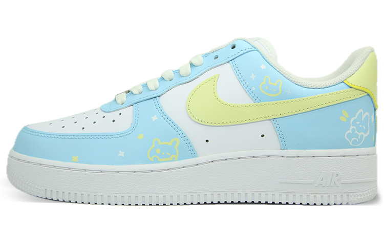 

Кроссовки Nike Air Force 1 Skateboarding Shoes Women's Low-top White/pink/blue, розовый