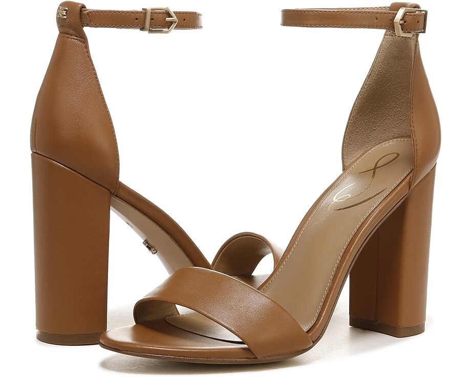 

Туфли Sam Edelman Yaro Ankle Strap Sandal Heel, цвет Saddle