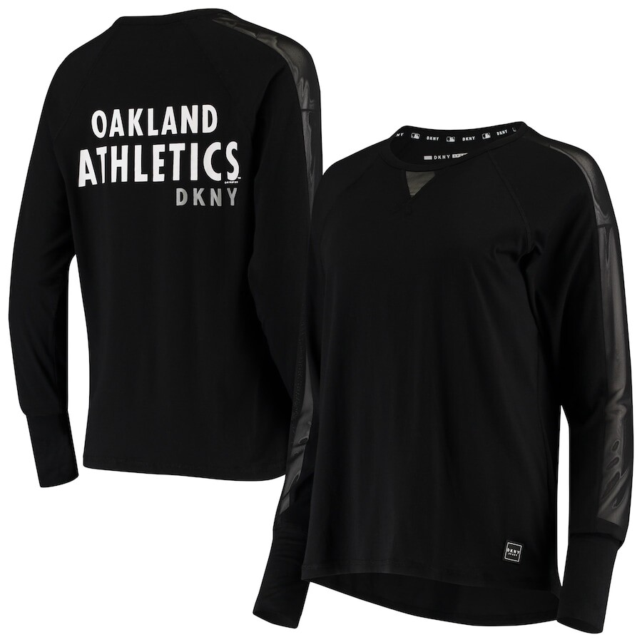 

Футболка с длинным рукавом DKNY Sport Oakland Athletics, черный