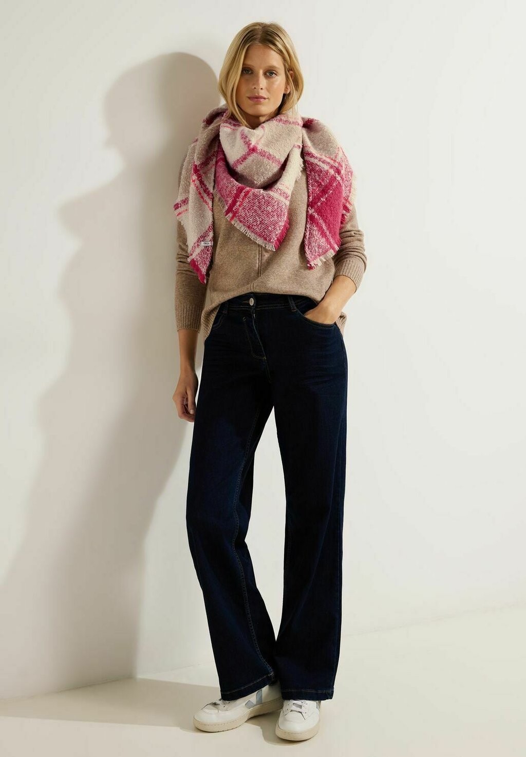 

Шарф Bouclé ​​Dreieckstuch Cecil, розовый, Коричневый