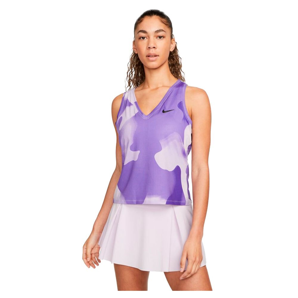 

Футболка без рукавов Nike Court Dri Fit Victory Printed, фиолетовый