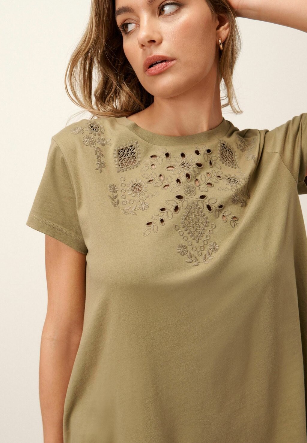 

Платье из джерси EMBROIDERED PETITE Next, зеленый