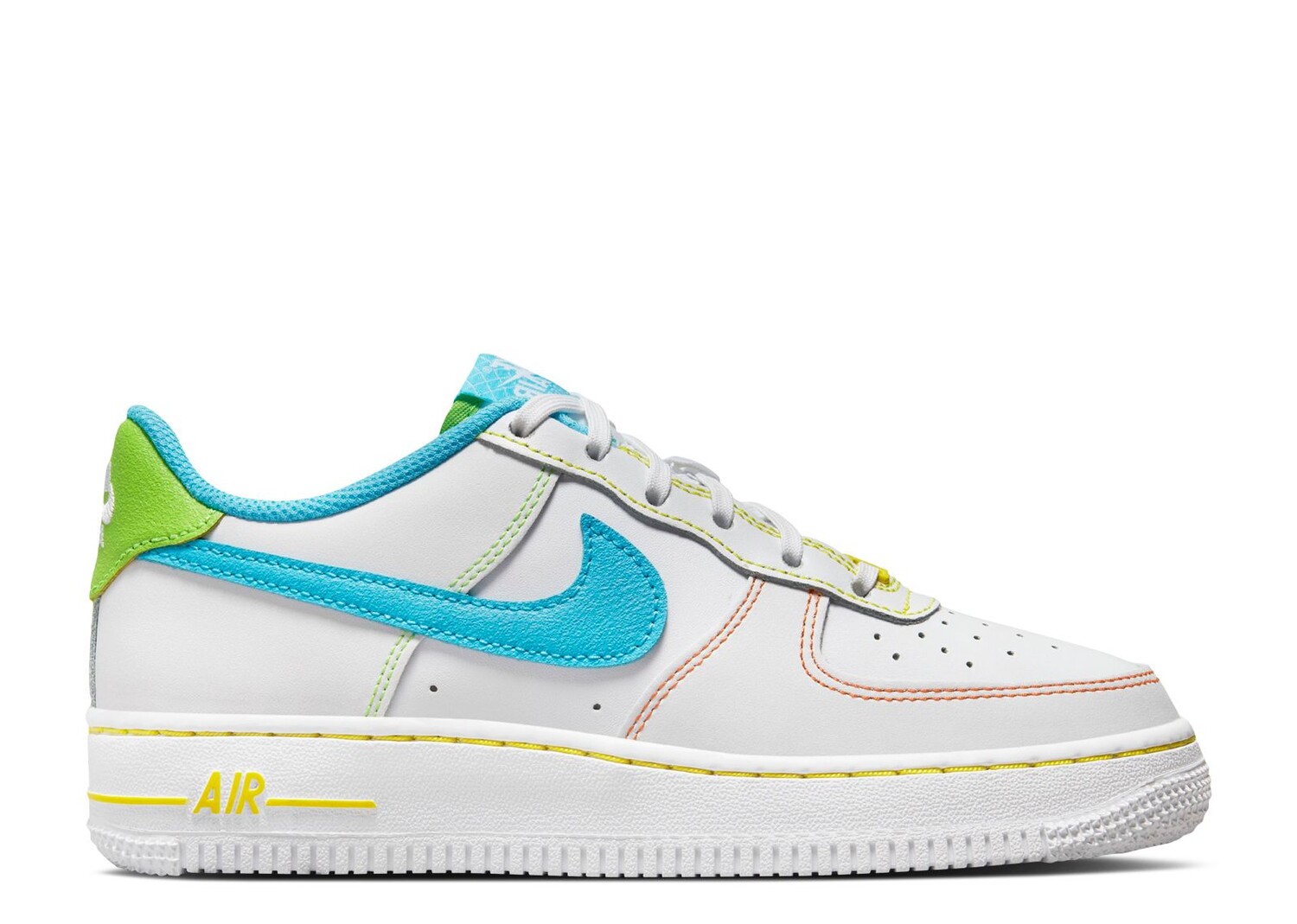 

Кроссовки Nike Air Force 1 Low Gs 'Rainbow Stitch', белый