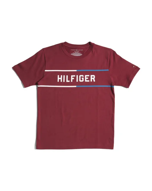 

Футболка с короткими рукавами для мальчиков Big Boys Tommy Hilfiger, красный