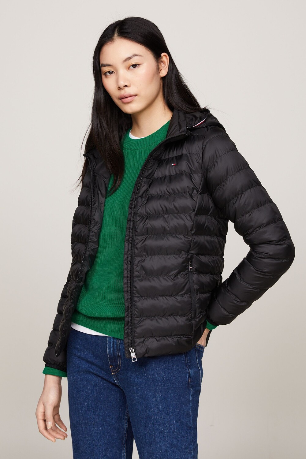 

Стеганая куртка Tommy Hilfiger, черный