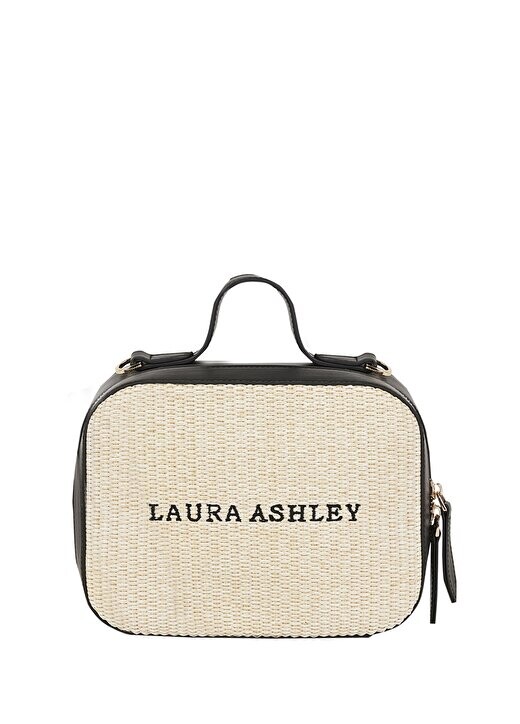 

Бежево-черная женская сумка 23X18x8 см 10136 Laura Ashley, бежевый/черный