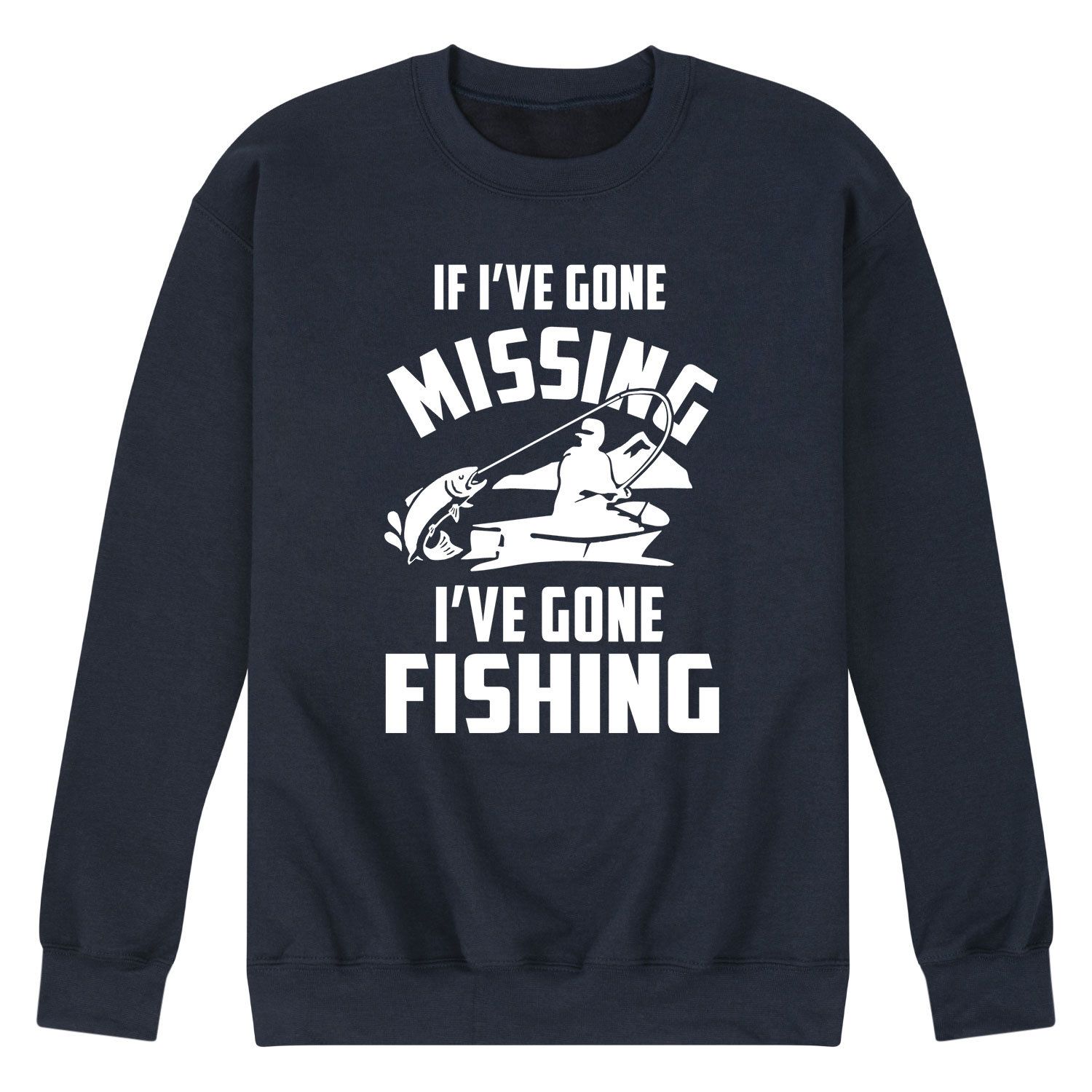 Мужская толстовка Gone Missing Gone Fishing Licensed Character gone fishing белый голубой