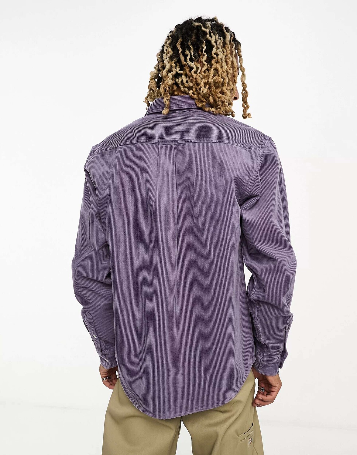 

Фиолетовая вельветовая рубашка Carhartt WIP madison