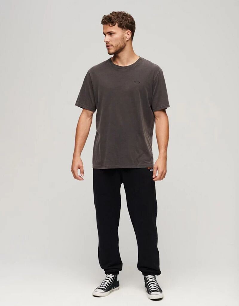 

Черные зауженные джоггеры с логотипом Superdry Sportswear