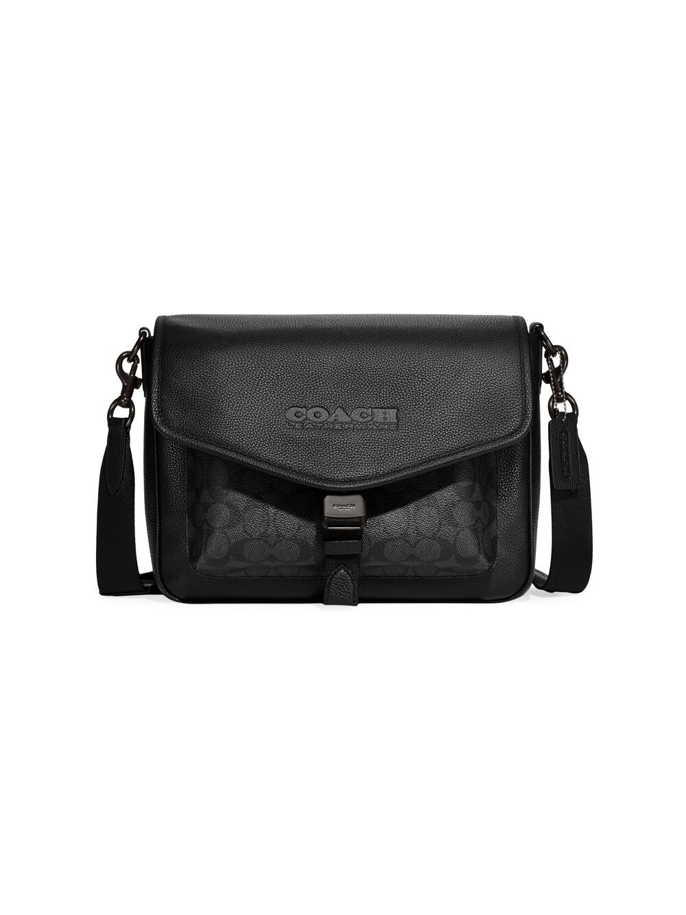

Сумка-мессенджер Charter с монограммой COACH, черный