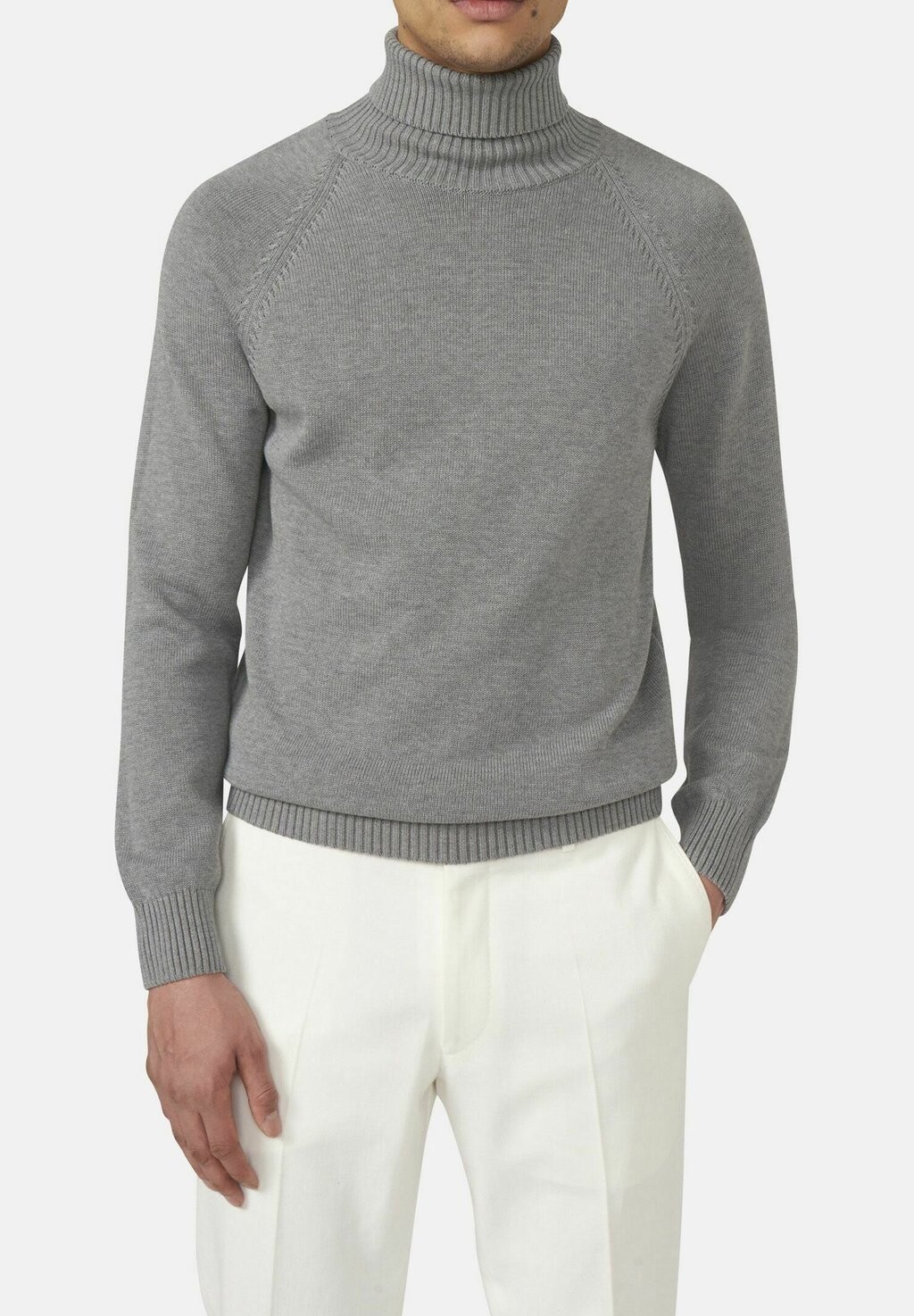 

Свитер Oscar Jacobson Connery Rollneck, серый