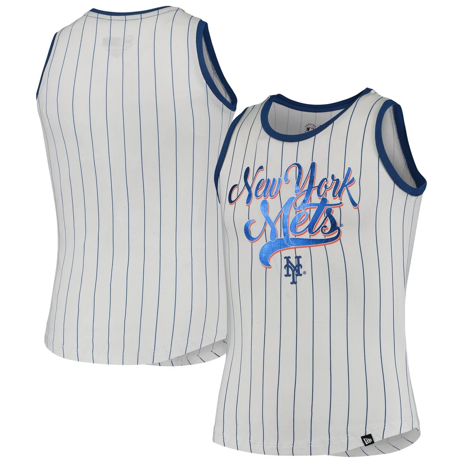 

Молодежная майка New Era белого/королевского цвета New York Mets в тонкую полоску New Era, Белый