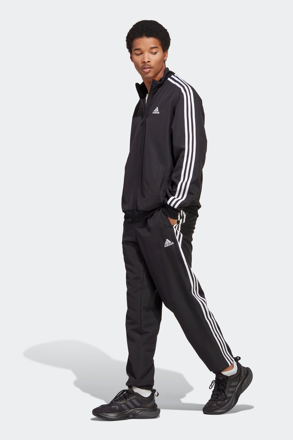 

Спортивный костюм спортивный с 3 полосками adidas, черный