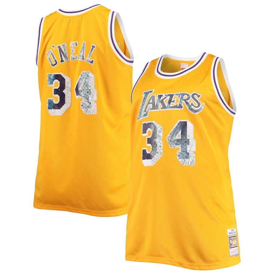 

Джерси Mitchell & Ness Los Angeles Lakers, золотой