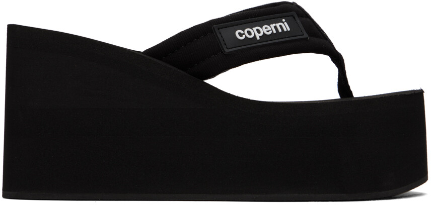 

Черные босоножки на танкетке Coperni, цвет Black