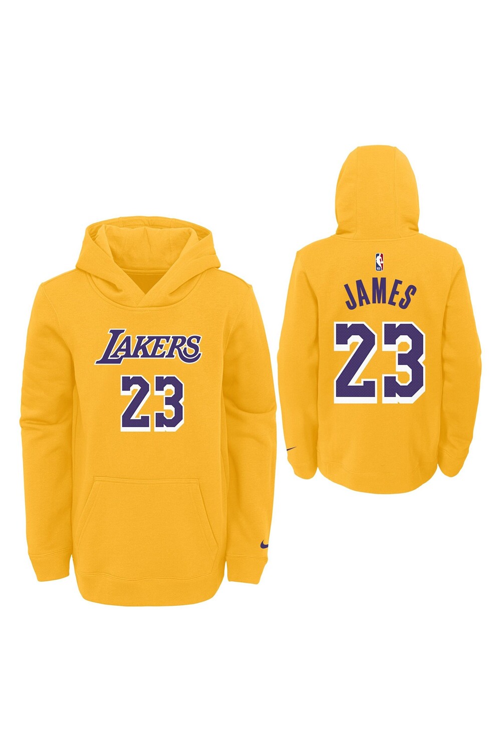 

Флисовая толстовка с именем и номером Los Angeles Lakers - Леброн Джеймс Nike Nike, желтый