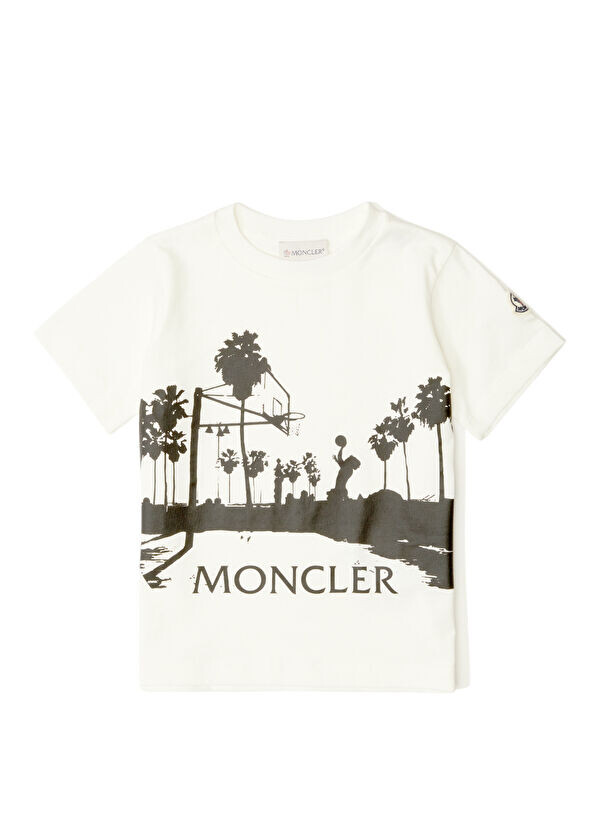 

Футболка для мальчика с логотипом Moncler, белый