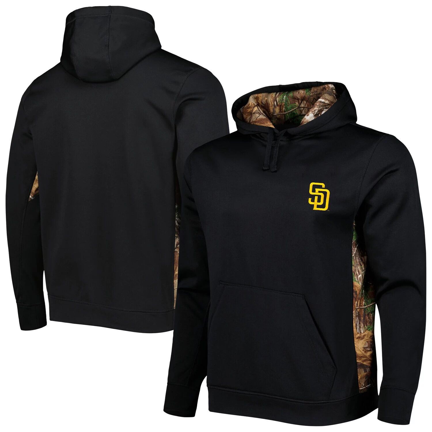 

Мужской пуловер с капюшоном Dunbrooke Black/Camo San Diego Padres Ranger