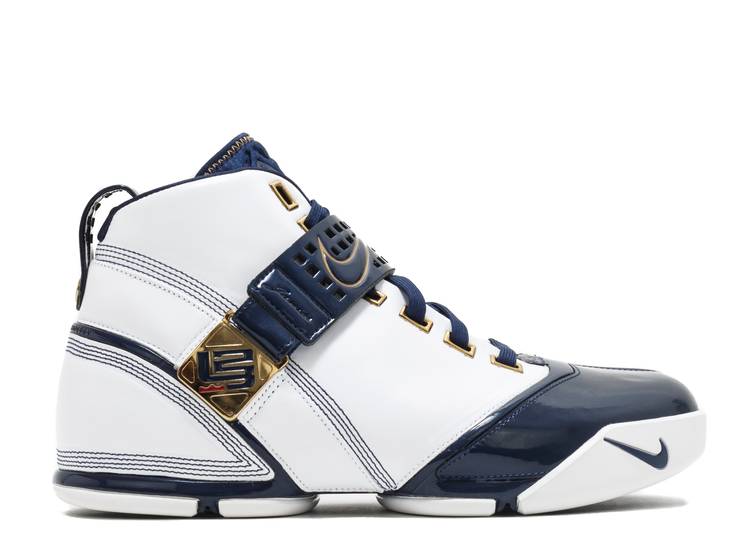 

Кроссовки Nike ZOOM LEBRON 5 'WHITE MIDNIGHT NAVY', белый