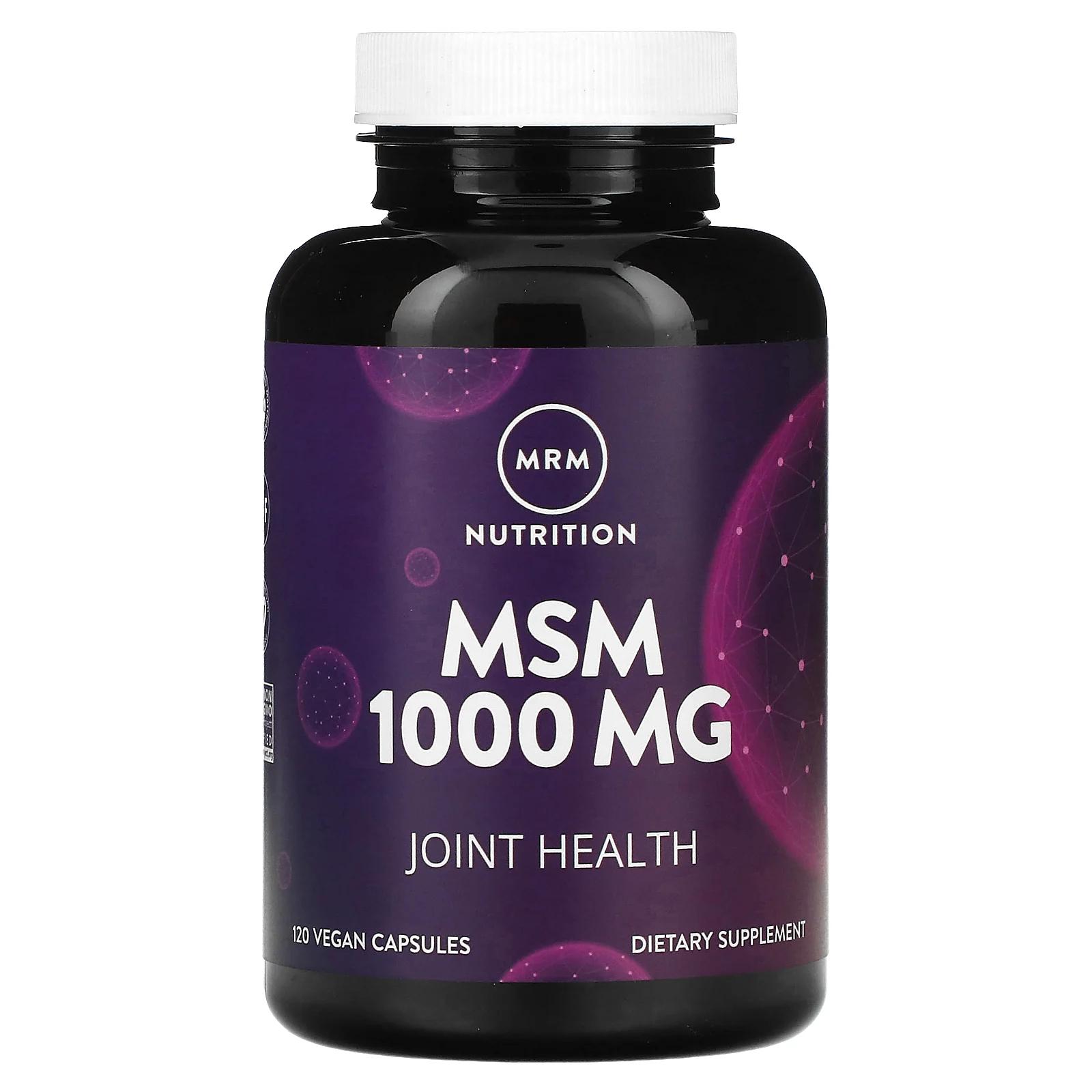 MRM Метилсульфонилметан 1000 мг 120 растительных капсул
