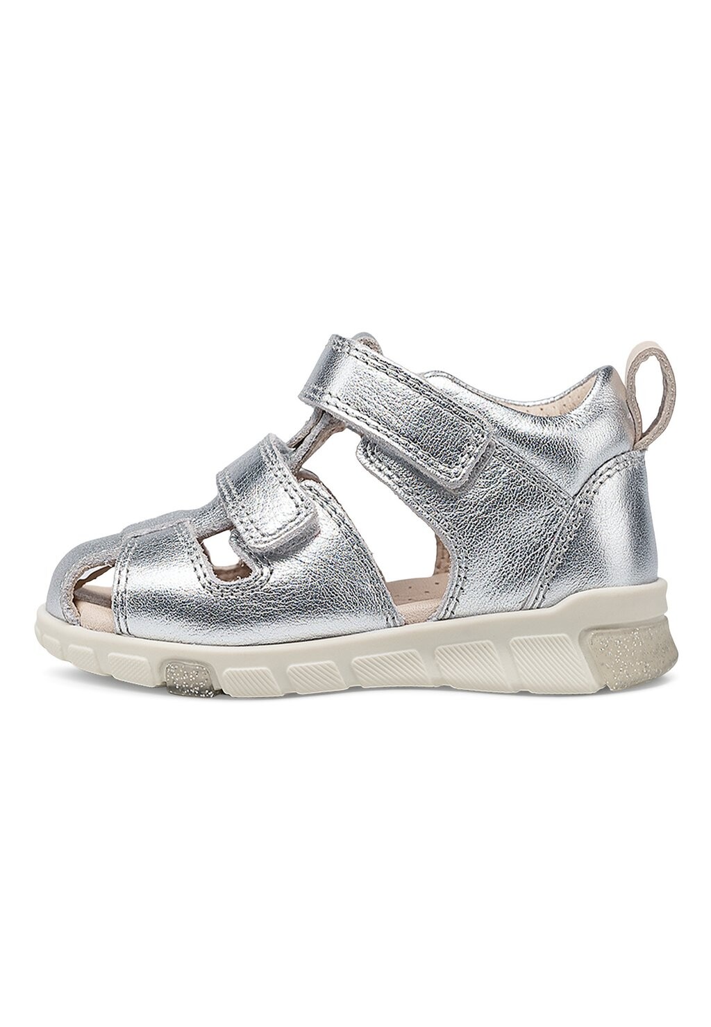 Треккинговые сандалии MINI STRIDE ECCO, цвет metallics pure цена и фото