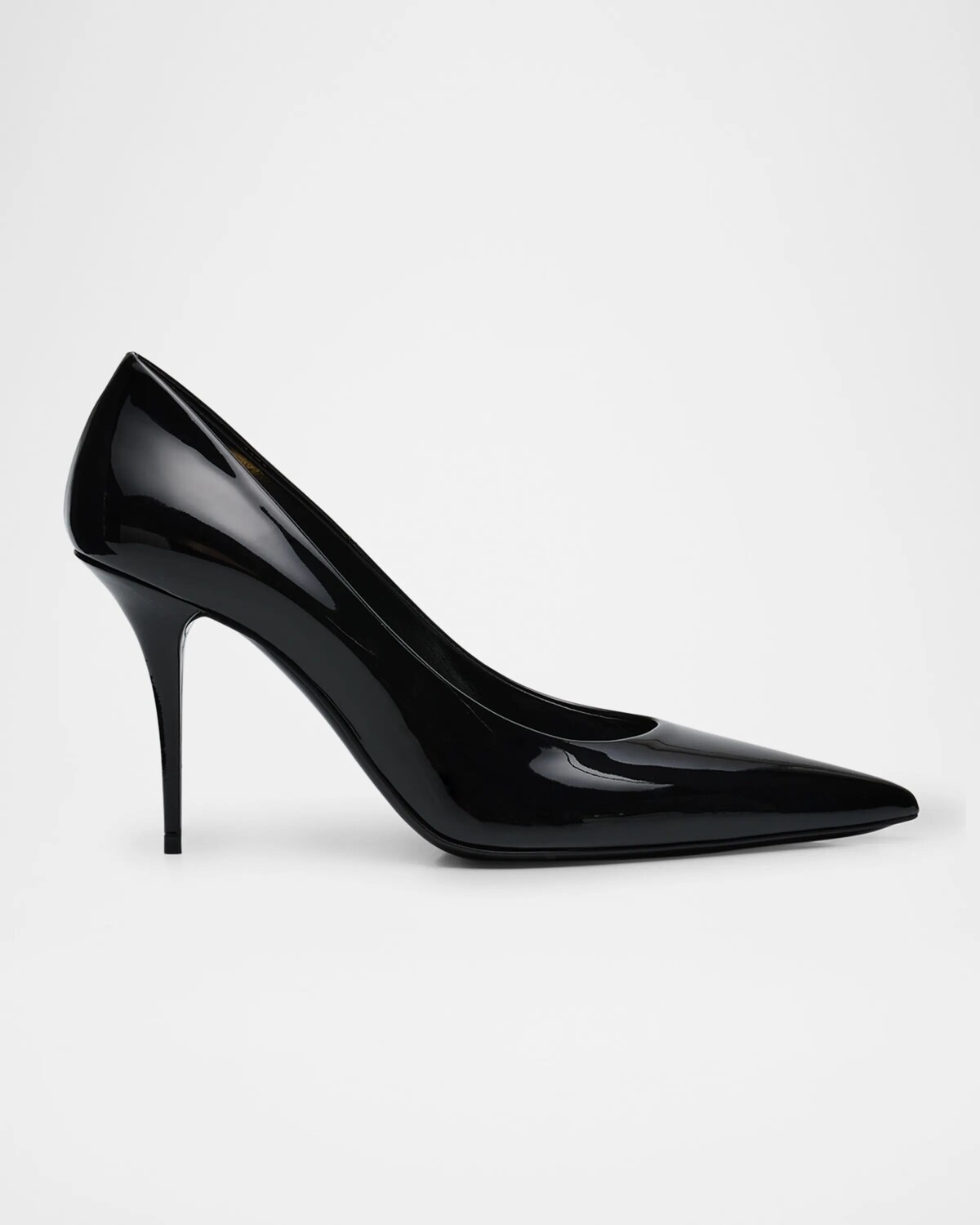 

Лакированные туфли Norma с открытым носком Saint Laurent, цвет Noir 1000