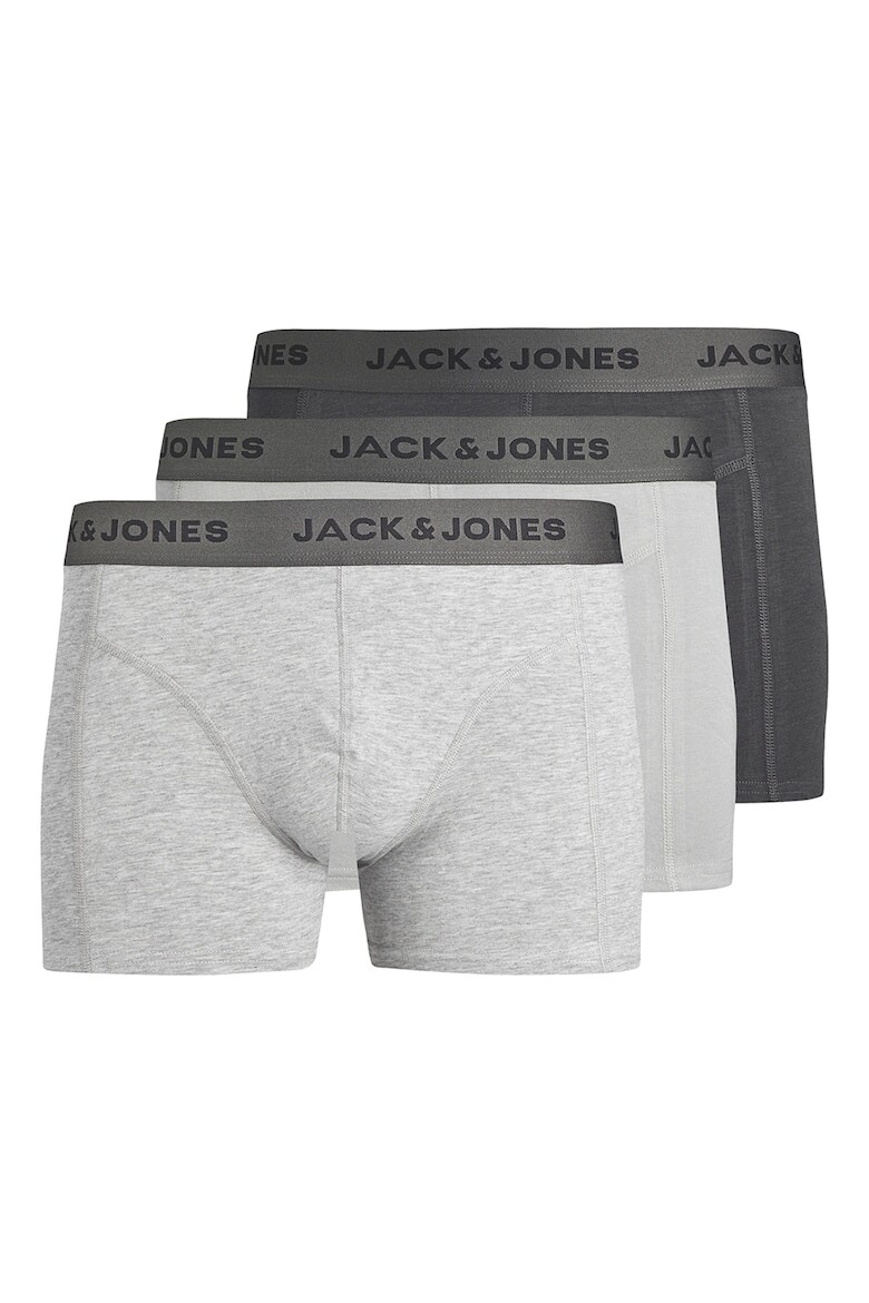 

Боксеры с логотипом, 3 пары Jack & Jones, серый