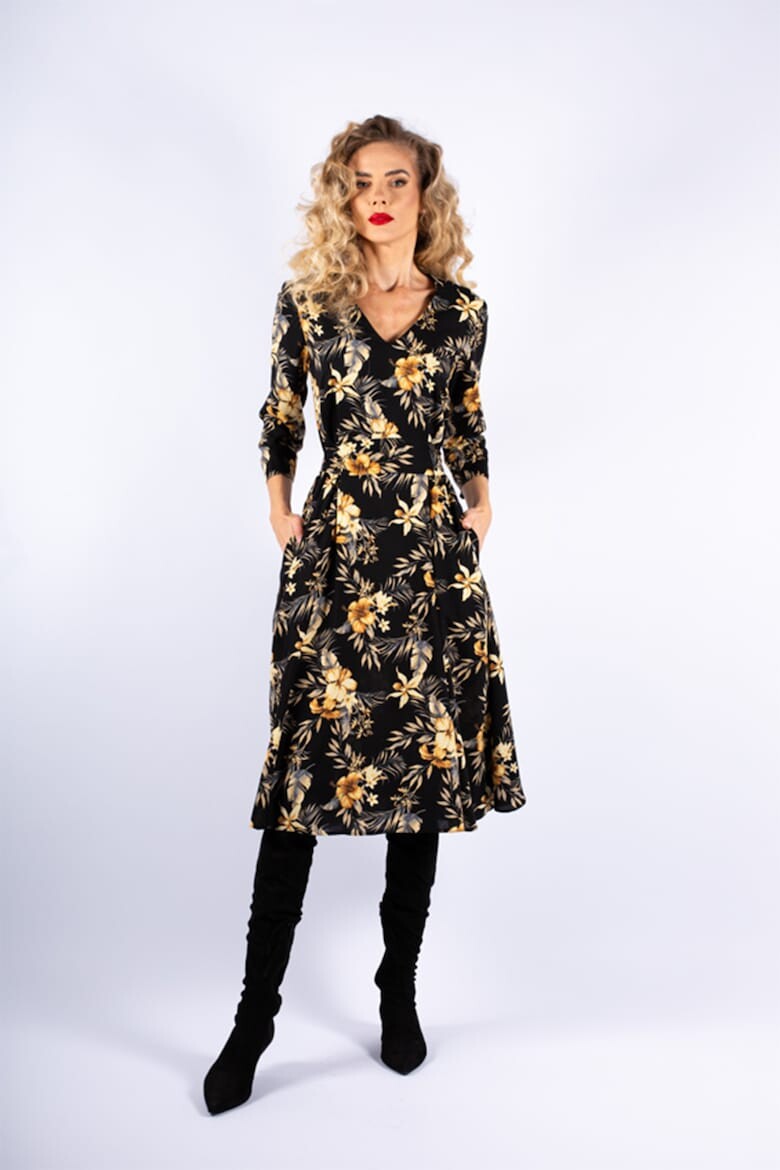 

Платье миди с вырезами Couture De Marie, черный
