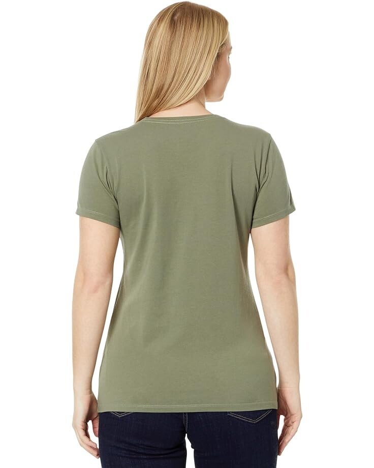 

Футболка Life is Good Ain't No Mountain High Enough Short Sleeve Crusher Tee, цвет Moss Green