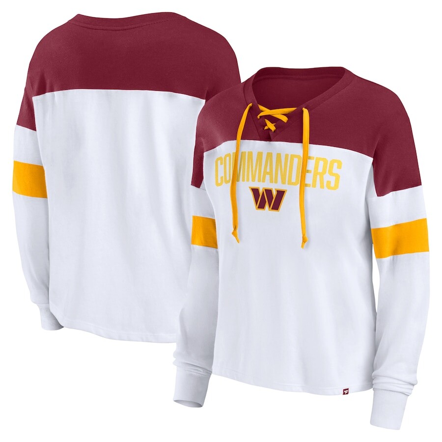 

Футболка с длинным рукавом Fanatics Branded Washington Commanders, белый