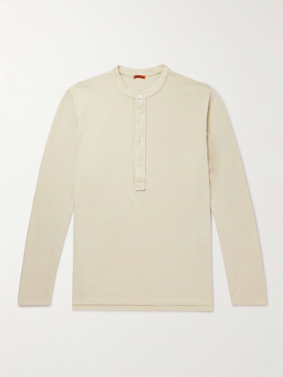 

Рубашка Dabon из хлопкового джерси Henley BARENA, бежевый