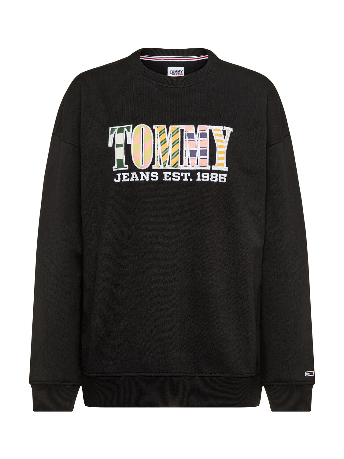 

Tommy Jeans хлопковая толстовка с логотипом, черный