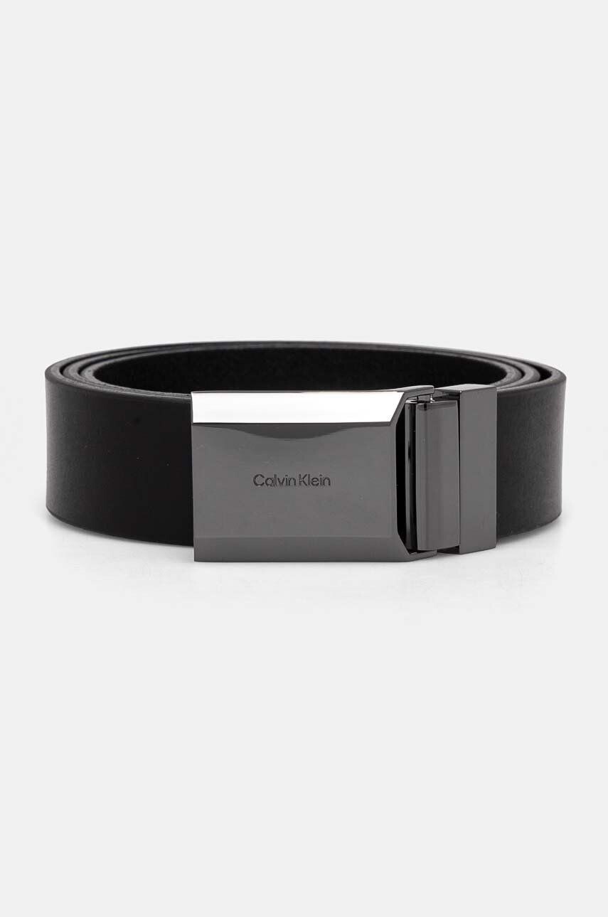 

Двусторонний кожаный ремень Calvin Klein, черный