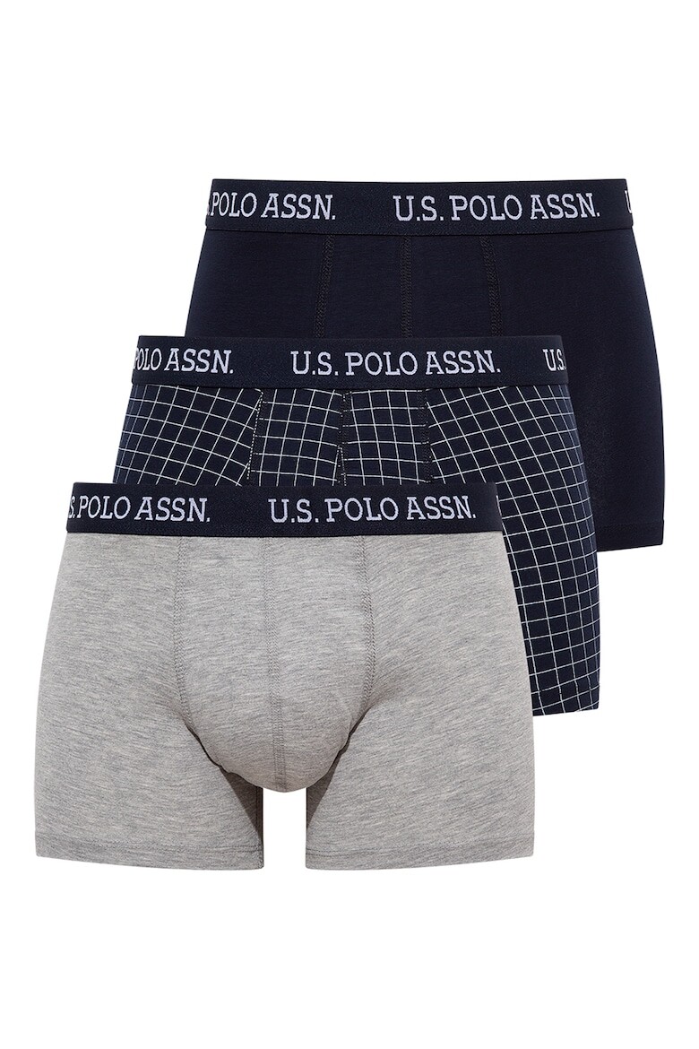 

Боксеры с логотипом - 3 пары U S Polo Assn , серый