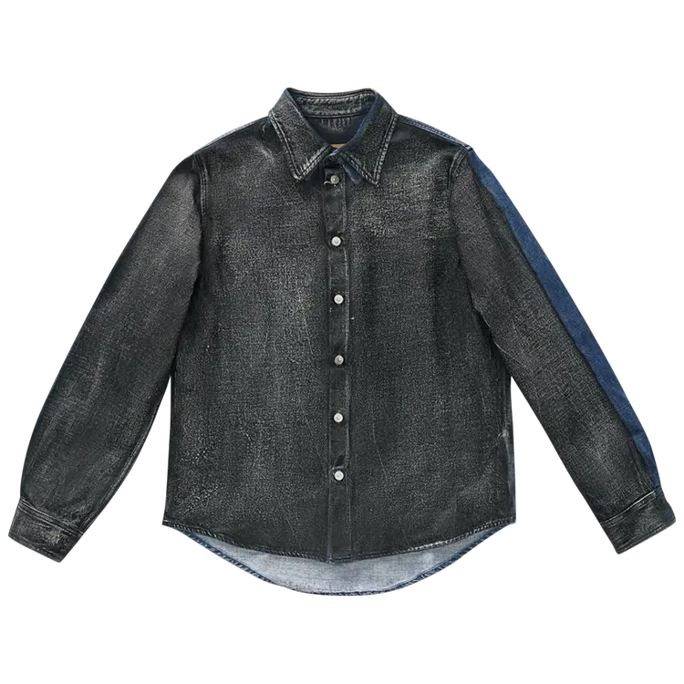 

Рубашка MM6 Maison Margiela Long-Sleeve Denim 'Grey', серый