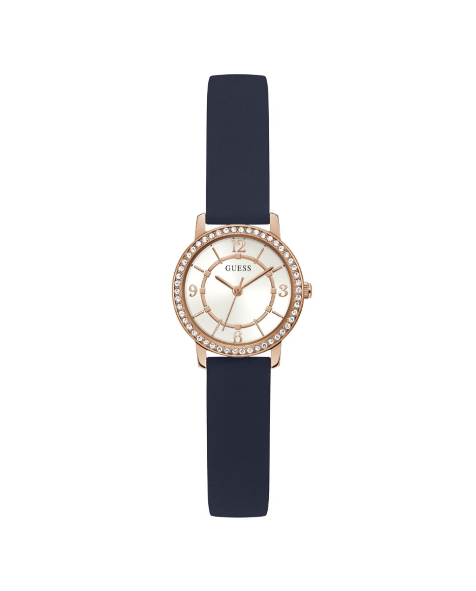 Часы Melody GW0469L2 силиконовые женские на синем ремешке Guess, синий силиконовые женские часы charisma gw0621l5 на коричневом ремешке guess коричневый
