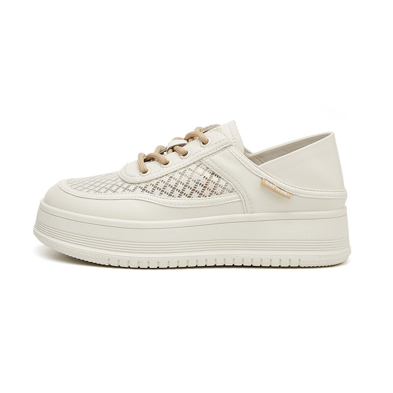 

Кеды, скейтборд обувь женская низкая Daphne, цвет White/Beige