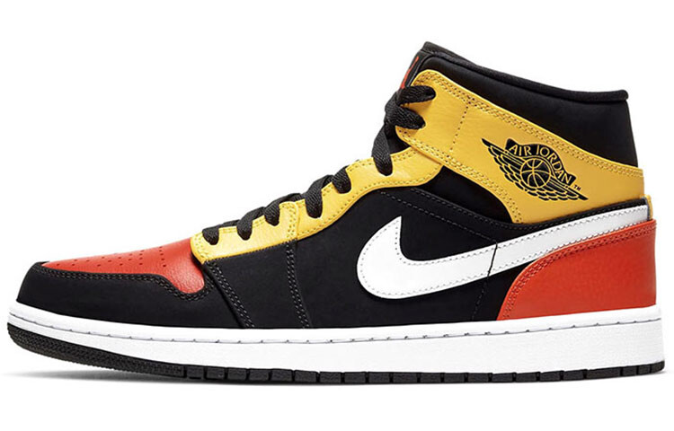

Air Jordan 1 Mid Черный Амарилло Оранжевый