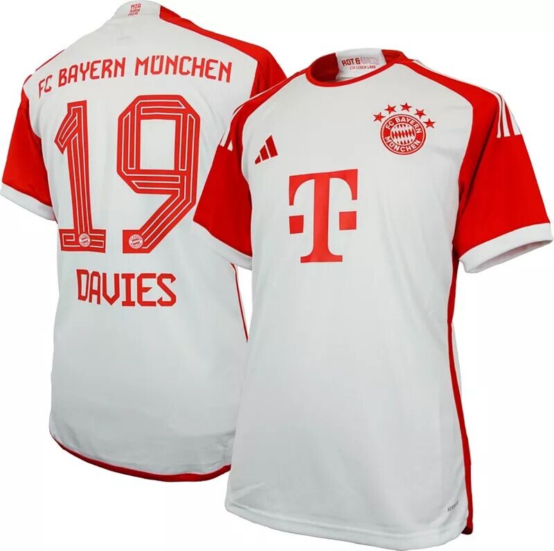 

Adidas Bayern Мюнхен Альфонсо Дэвис № 19 Домашняя реплика Джерси