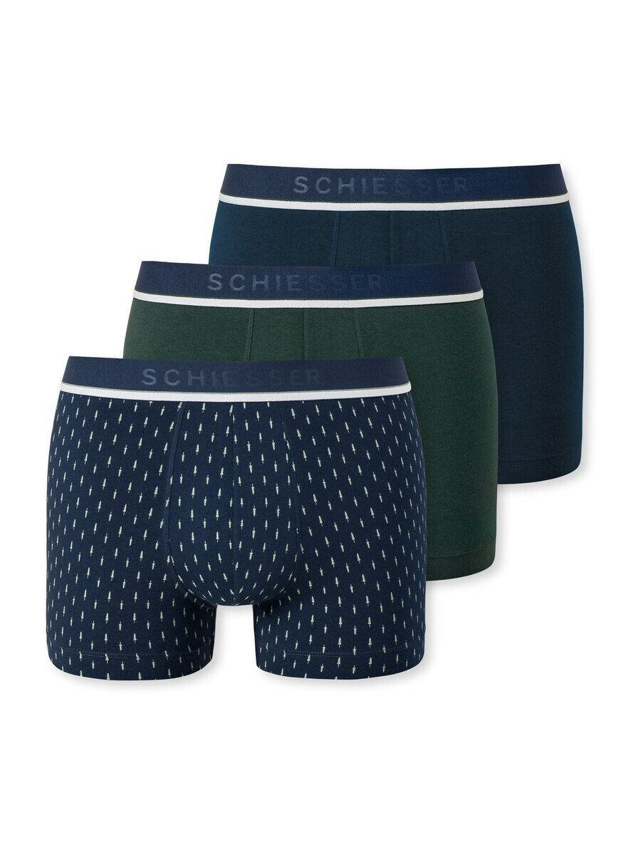 

Боксеры SCHIESSER Boxer shorts, темно-синий/зеленый