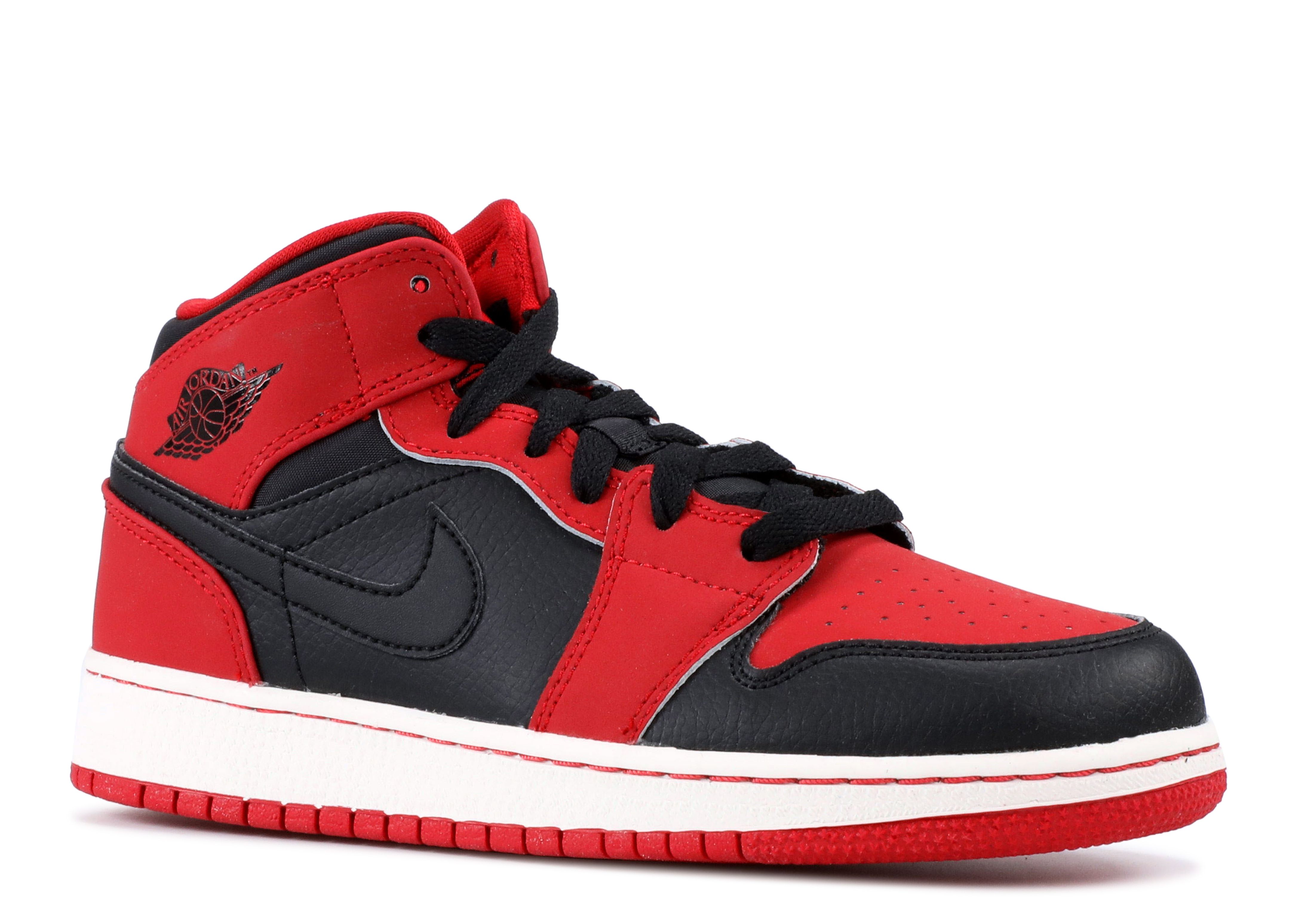 Jordan 1 gs. Air Jordan 1 Mid GS bred Toe.