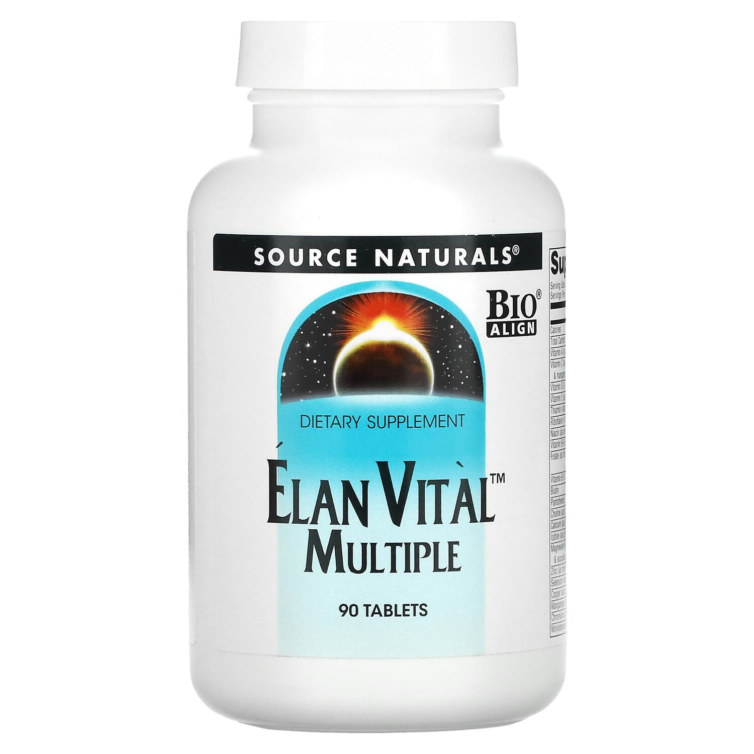 

Elan Vital Multiple, 90 таблеток, Source Naturals