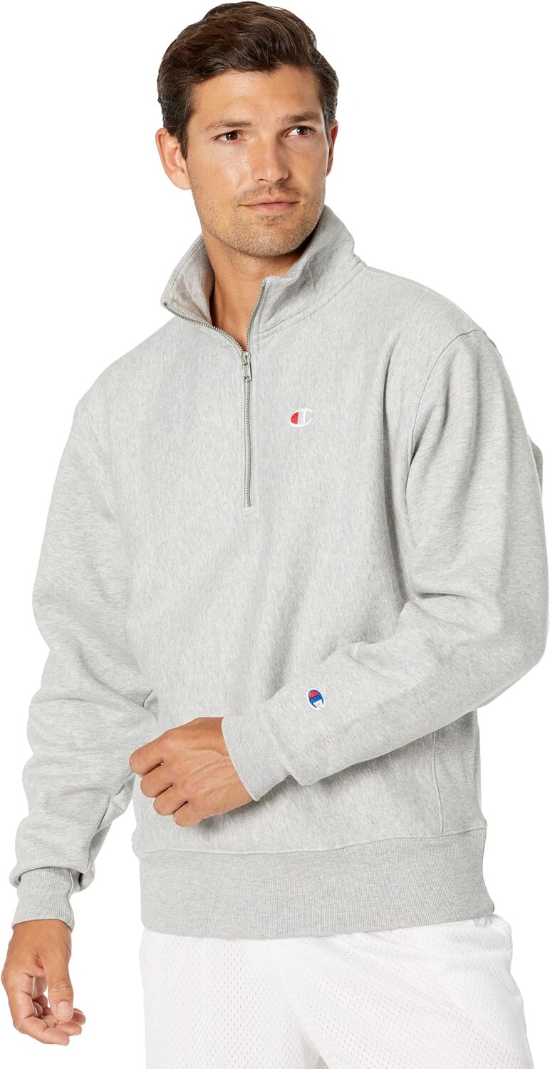 

Пуловер с молнией 1/4 Reverse Weave Champion, цвет Oxford Gray