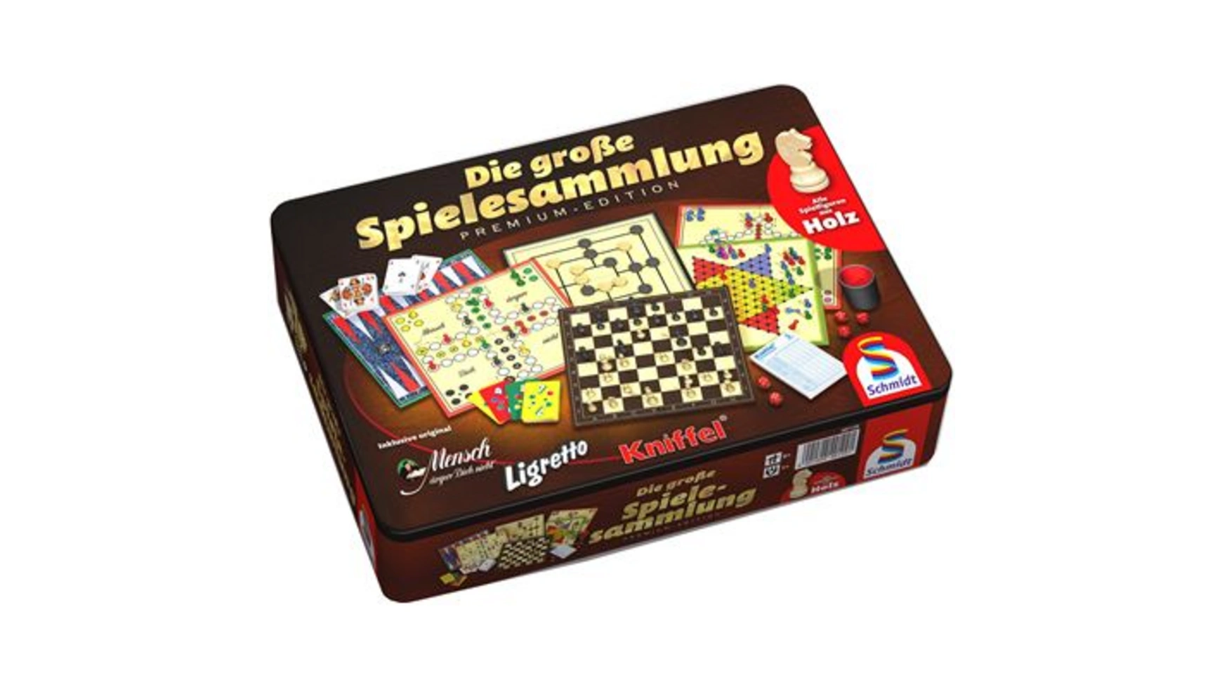 Schmidt Spiele Коллекции игр Большая коллекция игр, металлическая коробка коллекция деревянных игр travel 3104 philos spiele