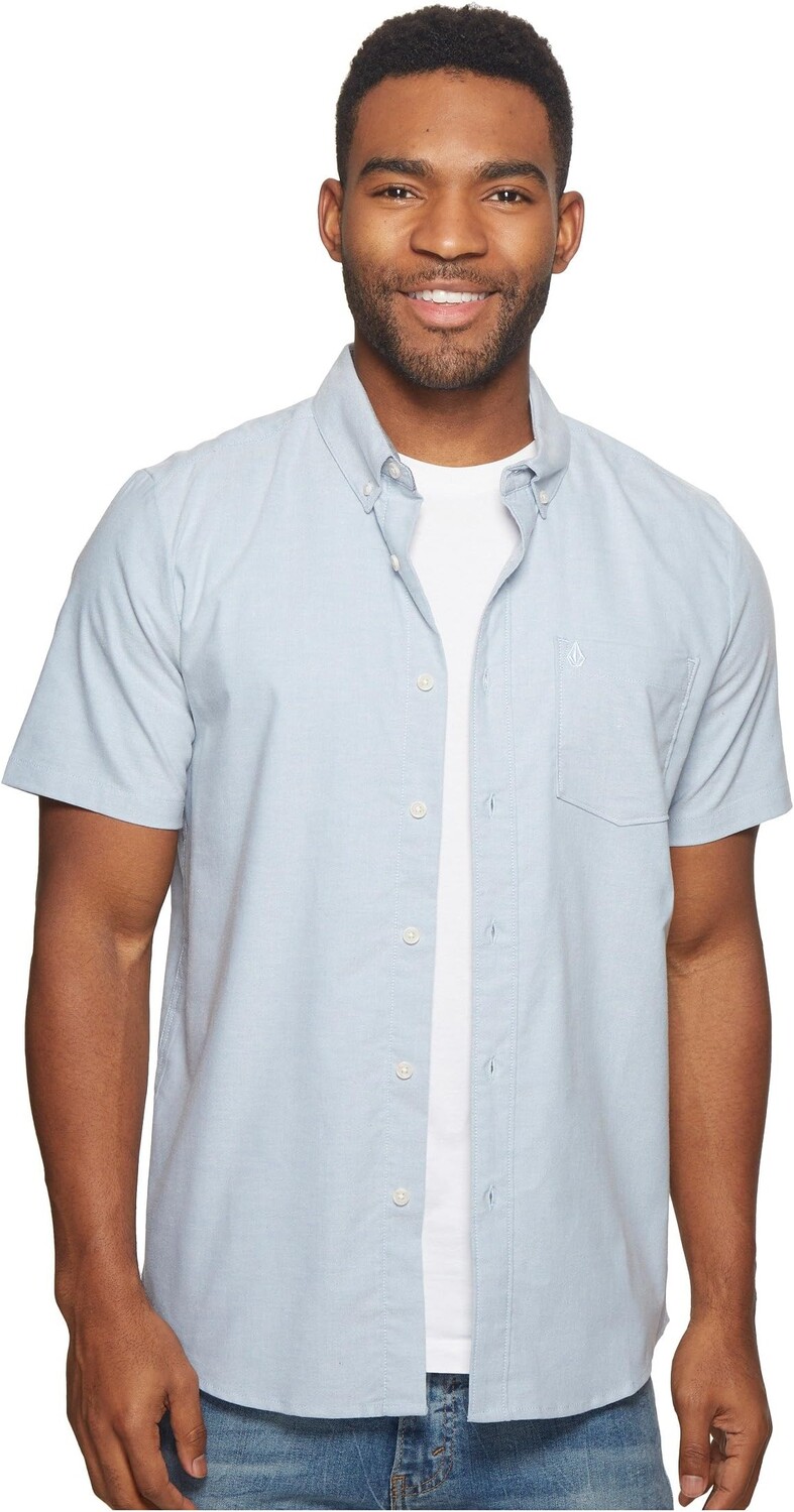 

Рубашка Everett Oxford Short Sleeve Volcom, цвет Wrecked Indigo