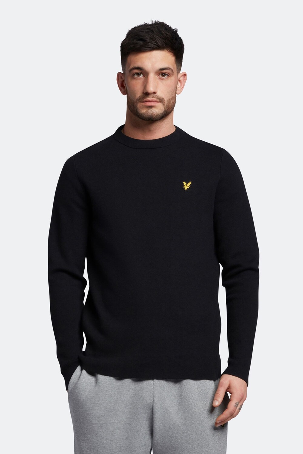 

Черный свитер Milano с круглым вырезом Lyle & Scott, черный